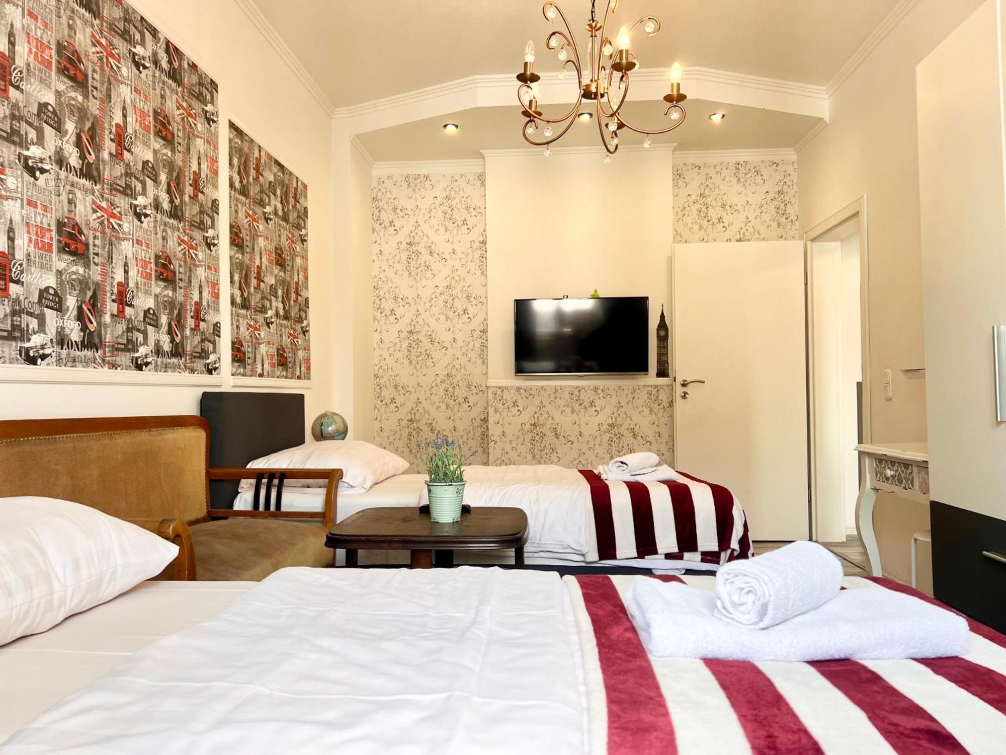 London Suite Fuer 4 Mit Kueche Und Wifi Essen Exterior foto